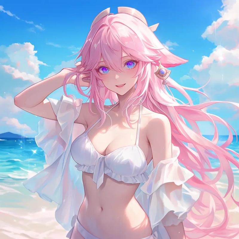 八重神子的乳液图 APP——二次元女神的私密写真集