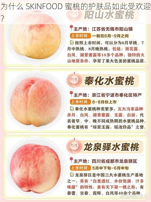 为什么 SKINFOOD 蜜桃的护肤品如此受欢迎?