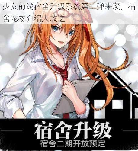 少女前线宿舍升级系统第二弹来袭,宿舍宠物介绍大放送